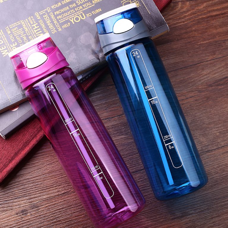 750ML Straw Plastic Water Bottle
